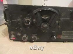 Vintage Signal Corps BC-348-P Receiver WW2 US Army Air Force Powers Up