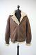 Vintage Type B18 Us Army Air Forces Leather Flight Bomber Jacket Sherpa