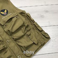 Vintage Type C1 Alpha Industries US Army Air Forces WW2 Vest Sustenance Size S