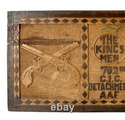 Vintage U. S. Air Force Commemorative Wooden Plaque The Kings Men CIC Detachment