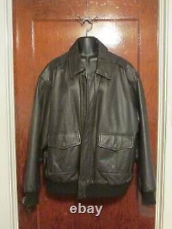 Vintage US Army Air Force Jacket Type A-2 Flyer's Leather Size XL