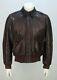 Vintage Us Army Air Force Type A-2 Leather Flight Brown Bomber Jacket 40 Scovill