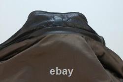 Vintage US Army Air Force Type A-2 Leather Flight Brown Bomber Jacket 40 Scovill