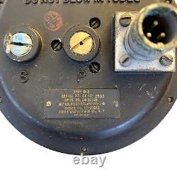 Vintage US Army Air Force WWII Type D-3 Stalling Speed Signal Assembly Gauge