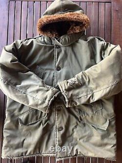 Vintage US Army Air Forces Style B-9 Winter Parka Bomber Jacket USAAF