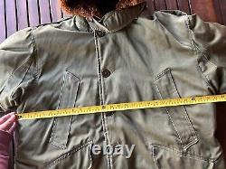 Vintage US Army Air Forces Style B-9 Winter Parka Bomber Jacket USAAF