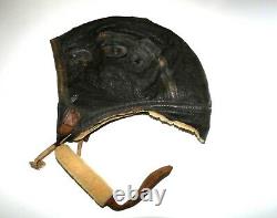 Vintage Us Army Air Force Child's Size Leather Flying Soft Helmet