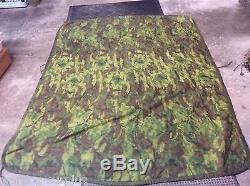 Vintage Vietnam Era Usmc Army Air Force Erdl Camo Poncho Liner Woobie Blanket