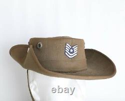 Vintage Vietnam War Brush Hat Boonie US Army Air Forces Technical Sergeant