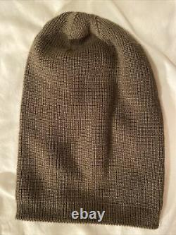 Vintage WW2 Military Real A-4 Knit Cap Wool OD Original Air Force U. S. Army Rare