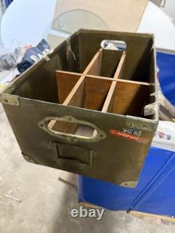 Vintage WW2 US Military Army Air Force Box Case Container Wood Inserts