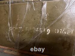 Vintage WW2 US Military Army Air Force Box Case Container Wood Inserts