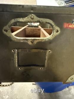 Vintage WW2 US Military Army Air Force Box Case Container Wood Inserts