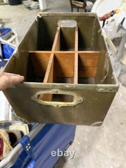 Vintage WW2 US Military Army Air Force Box Case Container Wood Inserts