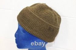 Vintage WWII A-4 US ARMY AIRFORCE MECHANIC WATCH CAP BEANIE GOODWEAR Hat Knit