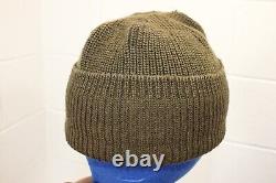 Vintage WWII A-4 US ARMY AIRFORCE MECHANIC WATCH CAP BEANIE GOODWEAR Hat Knit