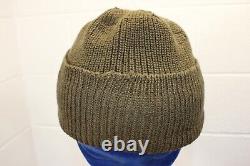 Vintage WWII A-4 US ARMY AIRFORCE MECHANIC WATCH CAP BEANIE GOODWEAR Hat Knit