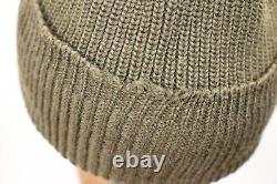 Vintage WWII A-4 US ARMY AIRFORCE MECHANIC WATCH CAP BEANIE GOODWEAR Hat Knit