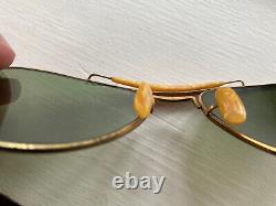 Vintage WWII Army Air Forces Gold Filled Aviator Sunglasses