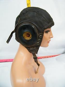 Vintage WWII Era Army Air Forces Pilot Helmet Type A-11 Size Large