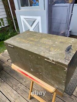 Vintage WWII Military US Army Air Forces Bomb Sling Type C-3 Wood Box