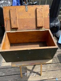 Vintage WWII Military US Army Air Forces Bomb Sling Type C-3 Wood Box