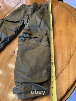 Vintage WWII Type A-9 US Army Air Force Bomber Crew Flight Pants Size 40 / WW2