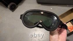 Vintage WWII US ARMY AIR FORCES TYPE B-8 FLYING GOGGLES BOXED Polaroid Corp