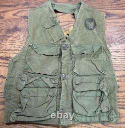 Vintage WWII US Army Air Force B29 Pilot Survival Vest w Holster USAAF Issue