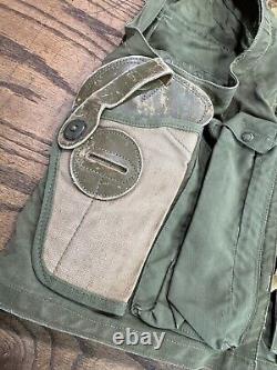 Vintage WWII US Army Air Force B29 Pilot Survival Vest w Holster USAAF Issue