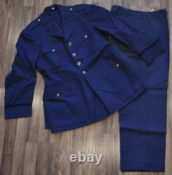 Vintage WWII US Army Air Force Officers Dress Blues Jacket & Pants Uniform Wool