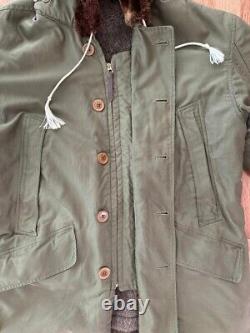 Vintage WWII US Army Air Force Type B-11 Parka Jacket Coat Men's Size 42