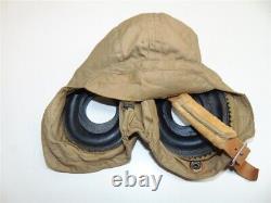 Vintage WWII US Army Air Forces Flight Cap Helmet Liner-AN-15-H Large