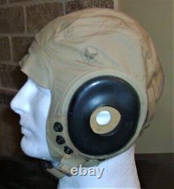 Vintage WWII US Army Air Forces Flight Cap Helmet Liner-AN-H-IS Large