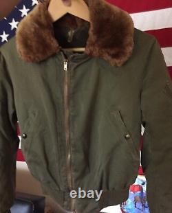 Vintage WWII USAAF US ARMY AIR FORCE Type B-15 Flight Flying Bomber Jacket