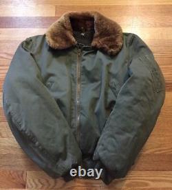 Vintage WWII USAAF US ARMY AIR FORCE Type B-15 Flight Flying Bomber Jacket