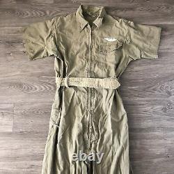 Vintage Ww2 Wwii Sigmund Eisner Flight Suit Summer Army Air Force Conmar Sz 40