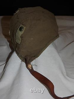 Vintage Wwii Type A-9 Air Force Us Army Size Small Flying Helmet Cap Hat