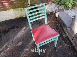 Vintage Wwii Us Army Air Force Folding Field Chair Briefing Room Military #2