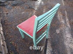 Vintage Wwii Us Army Air Force Folding Field Chair Briefing Room Military #2