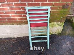 Vintage Wwii Us Army Air Force Folding Field Chair Briefing Room Military #2