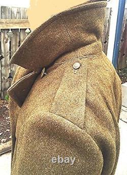 Vintage Wwii Us Wool Overcoat Military Army Air Corps Force 1942 Ww2 Uniform 36r