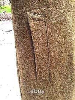 Vintage Wwii Us Wool Overcoat Military Army Air Corps Force 1942 Ww2 Uniform 36r