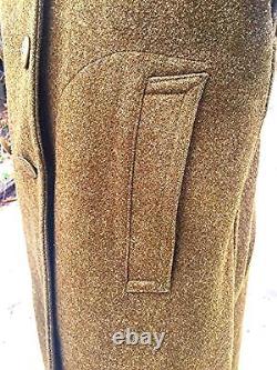 Vintage Wwii Us Wool Overcoat Military Army Air Corps Force 1942 Ww2 Uniform 36r