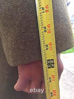 Vintage Wwii Us Wool Overcoat Military Army Air Corps Force 1942 Ww2 Uniform 36r