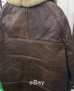 Vintage avirex leather bomber jacket size 40 type b6 US Army Air Force