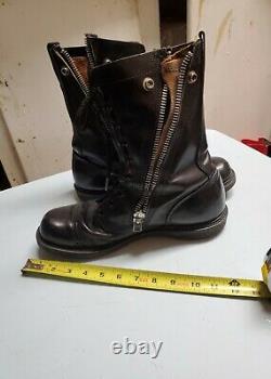 Vintage leather zip up military corcoran boots READ DESCRIPTIONS