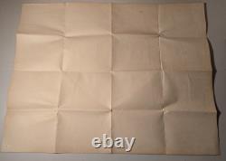 Vtg 1950 ORIGINAL Insignia United States Army Navy Air Force Marine Poster 24x19