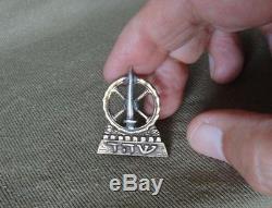 Vtg 40' Very Rare Israel Cap Badge Hagana Idf Zahal Army Hebrew