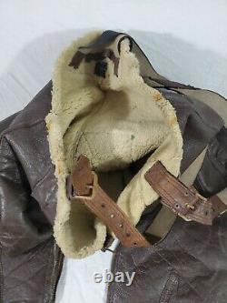 Vtg WW2 US Army Air Forces Type B-1 Leather Bomber Trousers Flight Pants Med 43